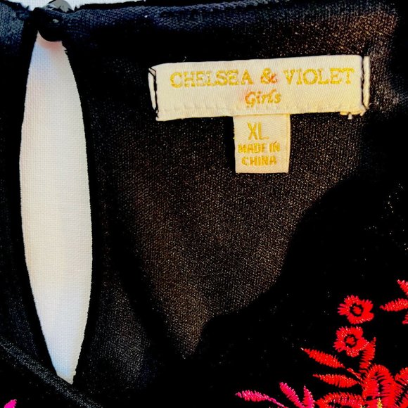 Chelsea & Violet Girls dress, size: XL, girls, black Holiday Party NWT - Picture 9 of 9